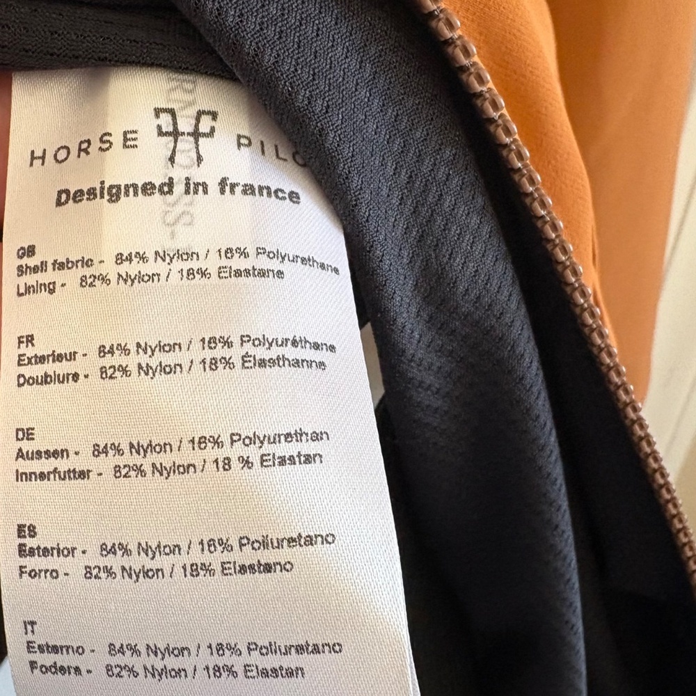 Horse Pilot Teddy Jacket Gold Brown Airbag Compatible Riding Jacket - Picture 5 of 15